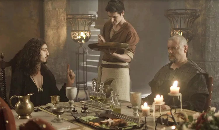 Rodolfo, Ulisses e Romero em jantar - Deus Salve o Rei
