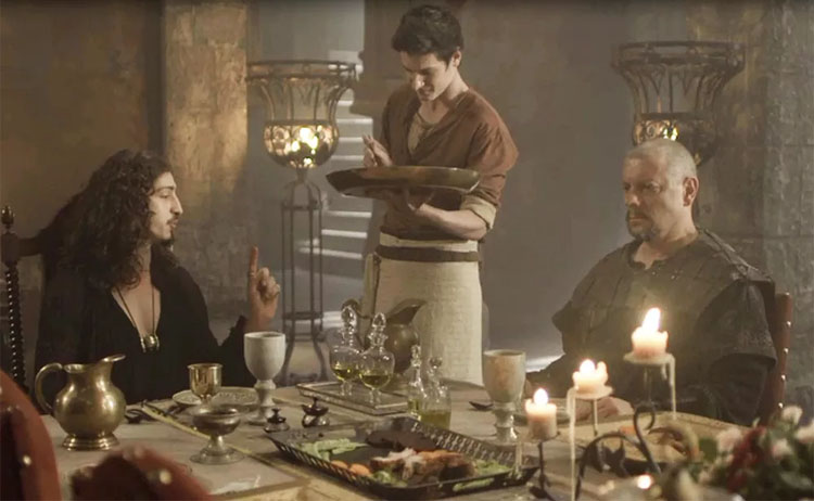 Rodolfo, Ulisses e Romero em jantar - Deus Salve o Rei