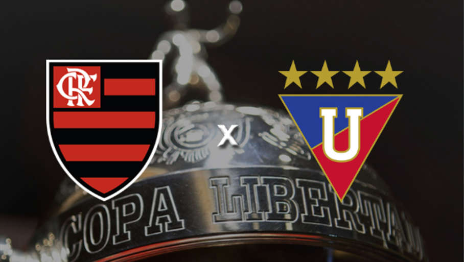 Flamengo e LDU se enfrentam (Foto: Reprodução)