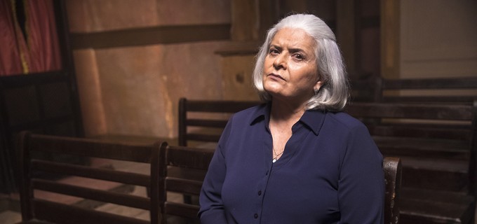 Jussara Freire interpreta Nilda, matriarca da família Matheus, na novela A Dona do Pedaço