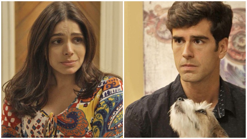 Em Haja Coração, Felipe pede que Shirlei denuncie Carmela para ter uma chance de não ser presa (Foto: Globo)