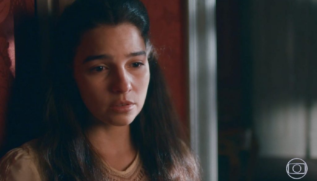 Em Nos Tempos do Imperador, Pilar irá chorar a morte de seu pai (Foto: Reprodução)