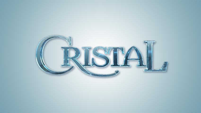Logo da novela Cristal, do SBT.