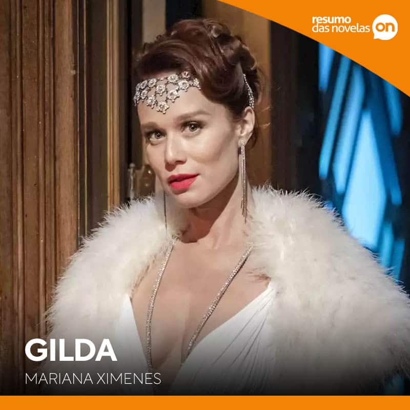 Gilda, personagem de Mariana Ximenes na novela Amor Perfeito, da TV Globo