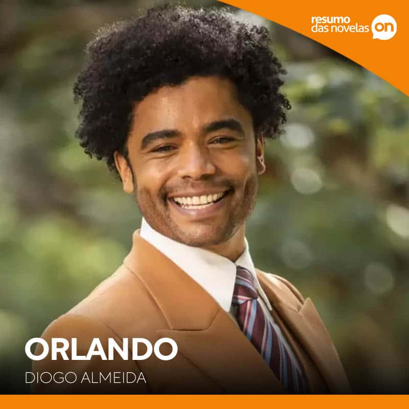 Orlando, personagem de Diogo Almeida, em Amor Perfeito, novela das seis da Globo