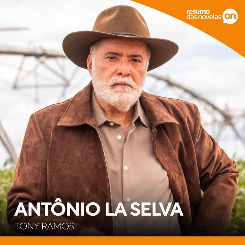 Antônio La Selva, personagem de Tony Ramos, na novela Terra e Paixão