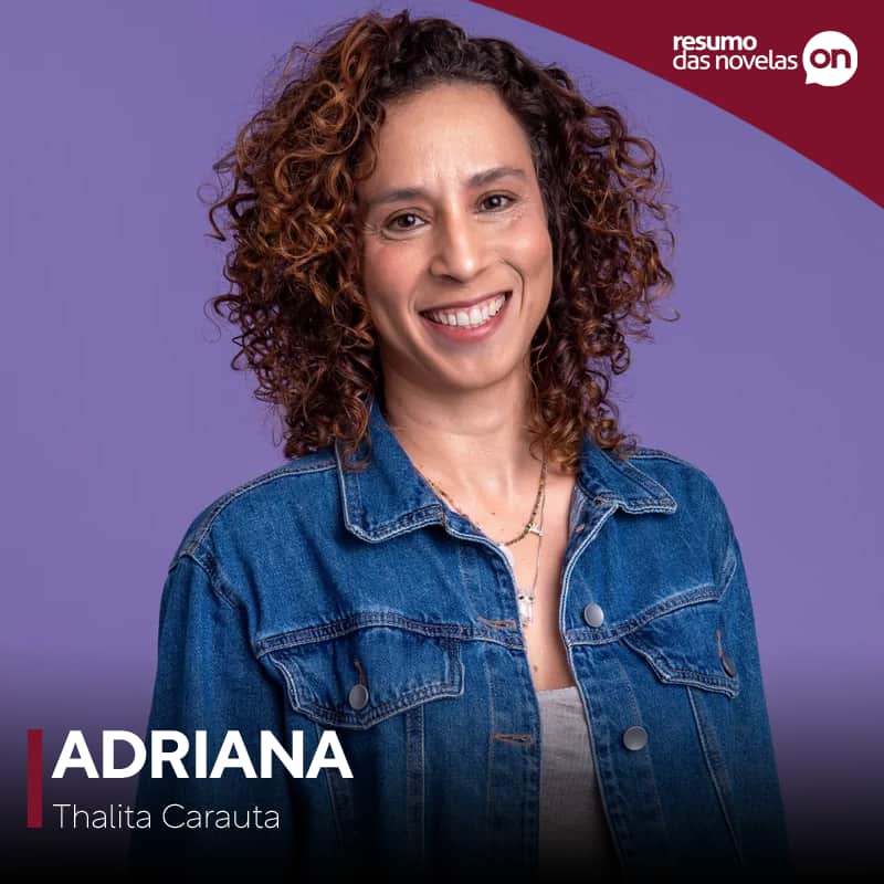 Adriana, personagem de Thalita Carauto, da novela Elas por Elas, da TV Globo.
