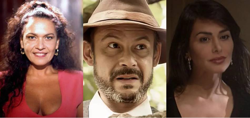 Regina Dourado, José Wilker e Leila Lopes integraram o elenco de Renascer. (Foto: reprodução)