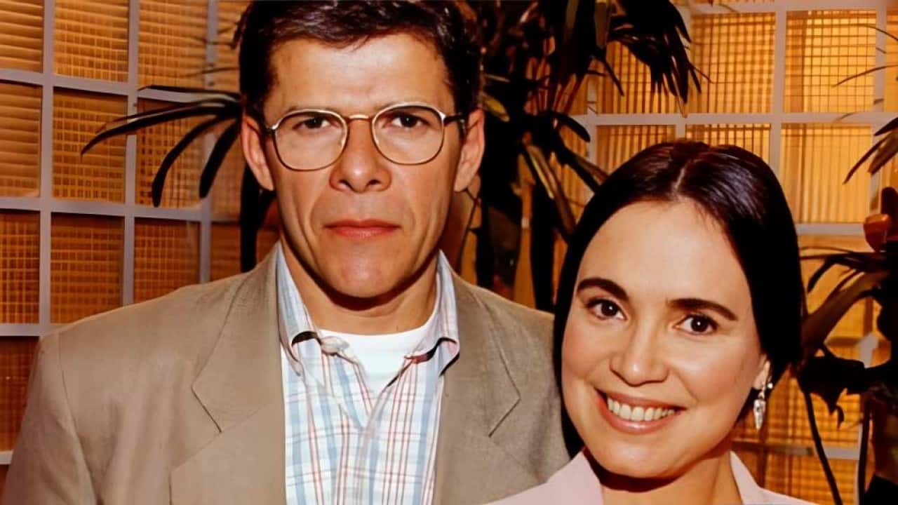 José Mayer e Regina Duarte em História de Amor. (Foto: reprodução)