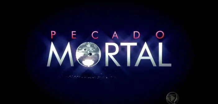 Logo da novela Pecado Mortal, da Record.